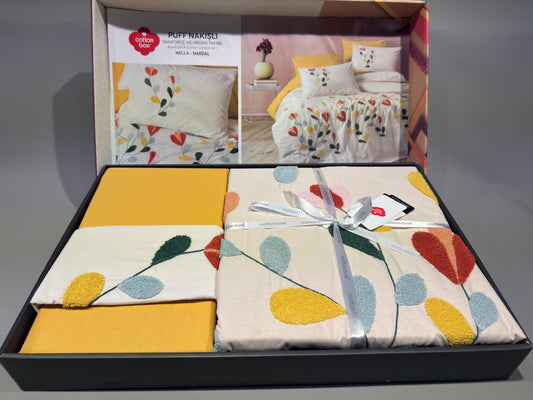 Bettwäsche Set für 2 Person Puff Nakisli Nella-Hardal