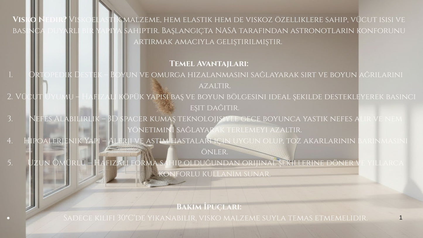 Premium Embrace SKY- Visko Pillow