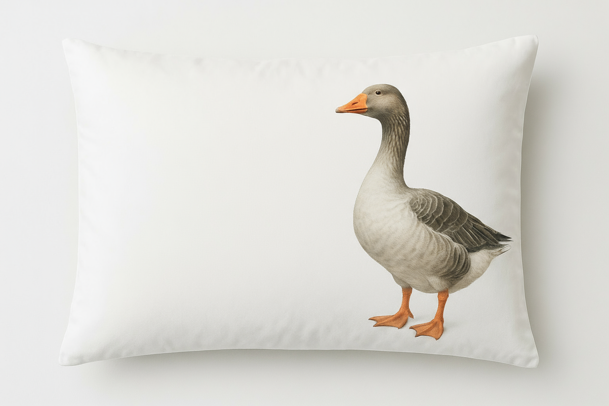 Bald erhältlich… Bio-Gänsedaunenkissen für organischen Schlaf
