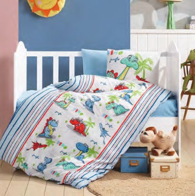 BABY-RENFORCE-BETTWESCHESET DINO-MAVI