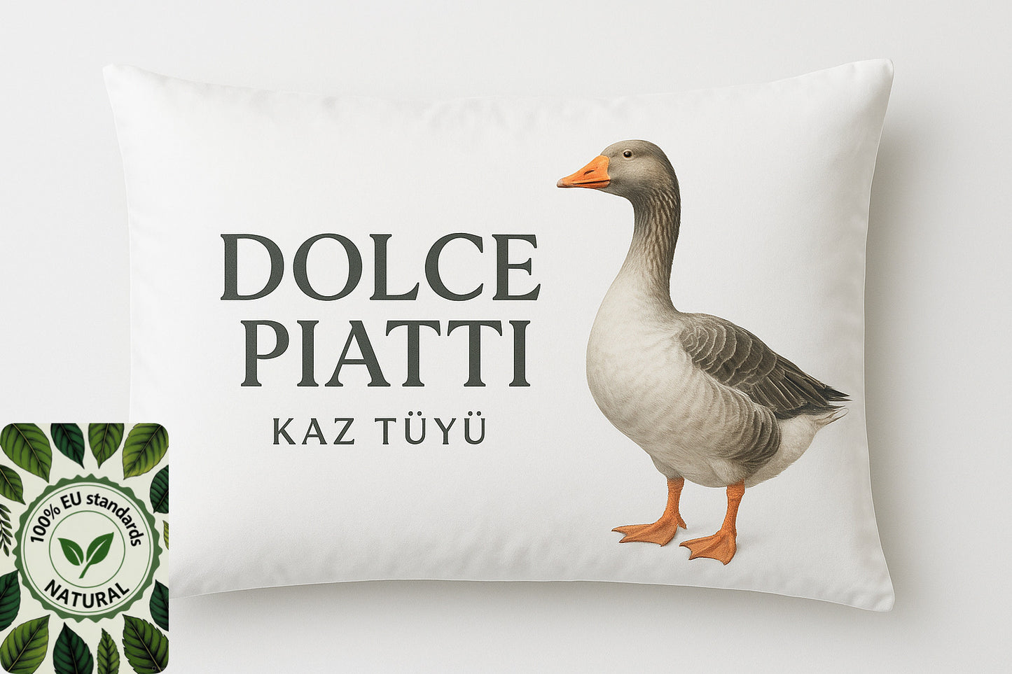 Bald erhältlich… Bio-Gänsedaunenkissen für organischen Schlaf
