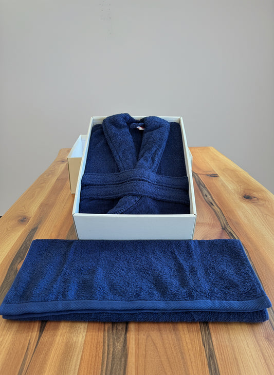 BADEMANTEL DELÜXE BLAU