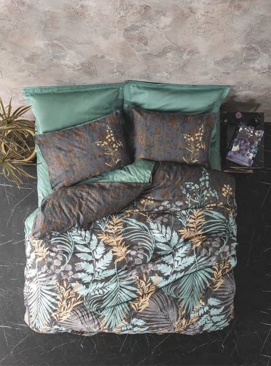 Bettwäsche Set für 2 Person Saten Clorasa-Mint