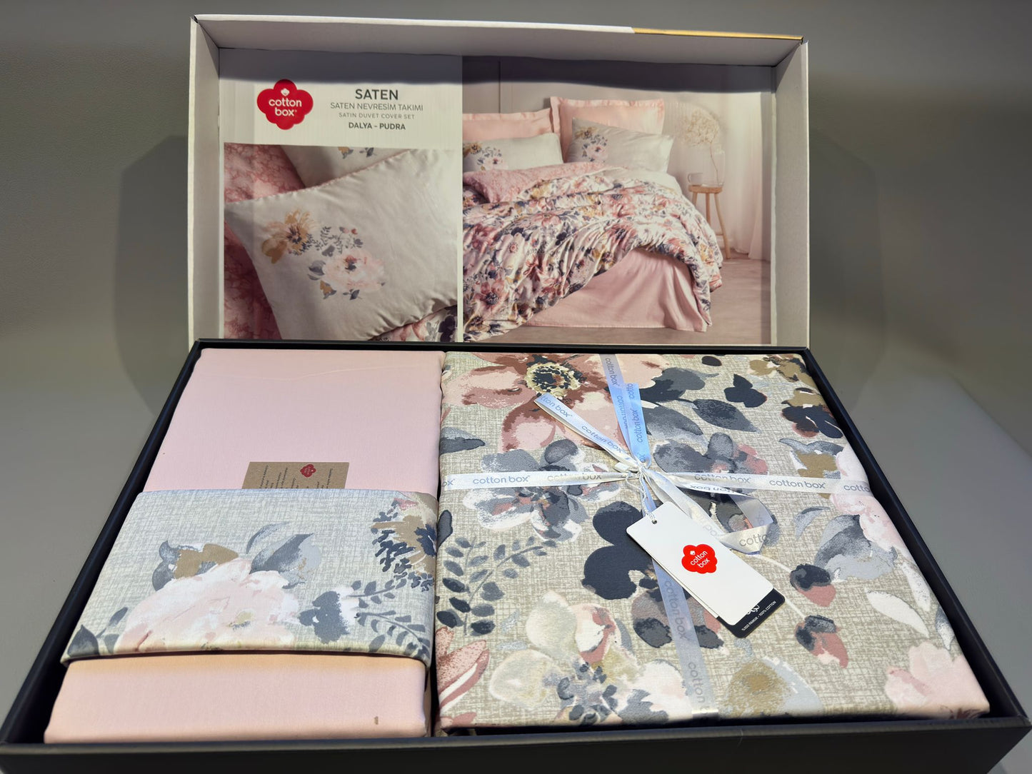 Bettwäsche Set für 2 Person Saten Dalya-Pudra