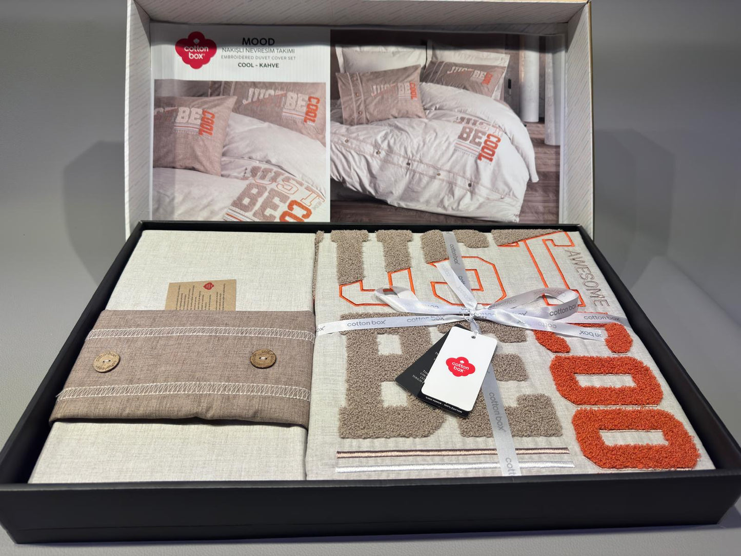 Bettwäsche Set für 2 Person Mood Cool-Kahve