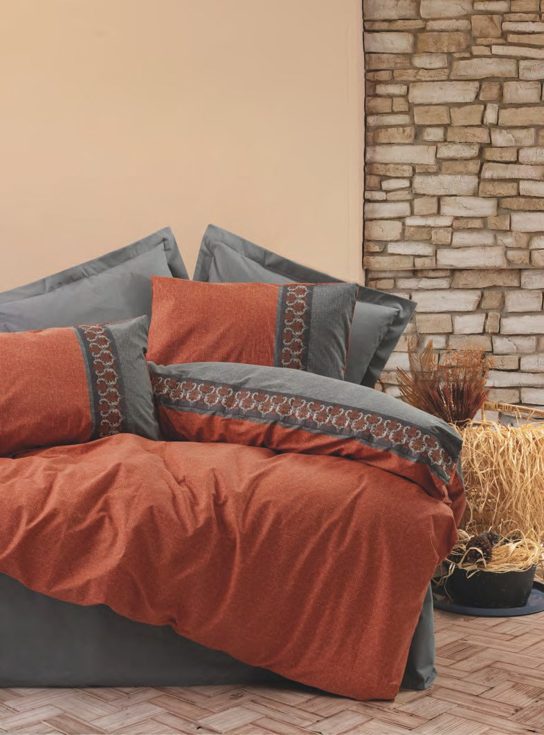 Bettwäsche Set für 2 Person Folkart Tamaya-Kiremit